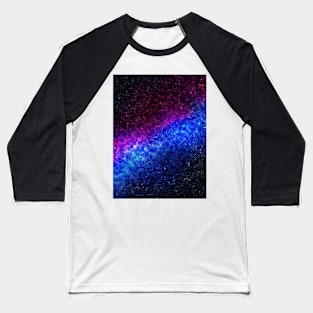 Galaxy Colorful Nebula Stars Outer Space Baseball T-Shirt